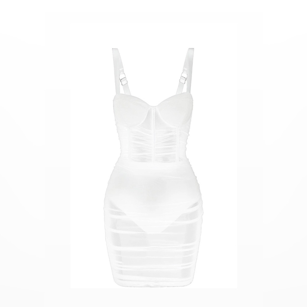 LEAU Miami mesh mini dress